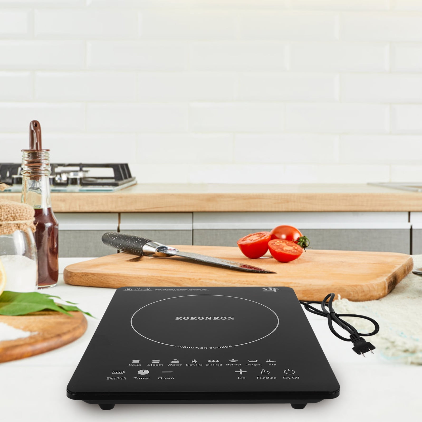 Soimiss Portable Induction Cooktop Induction Burner Cooker With Single Electric Cooktops Countertop Stove With 8 Temperature