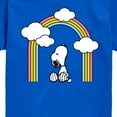 thumbnail image 3 of Peanuts - Snoopy Looking Up Rainbow - Toddler & Youth Short Sleeve Graphic T-Shirt, 3 of 6