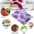 thumbnail image 4 of Food Scale Small Food Scale Kitchen Scale Kitchen Electronic Scale Multifunctional Digital Kitchen Scale Baking and Cooking Scale Purple Roses Seamless, 4 of 7