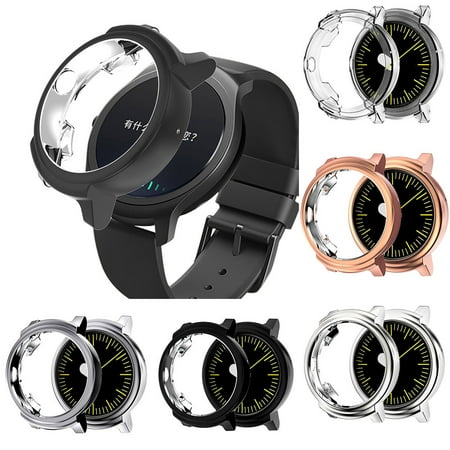 Opolski Soft Shockproof Smart Watch Protective Case Bumper Frame Cover for Ticwatch E | Walmart