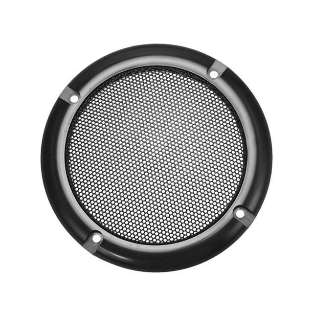 Unique Bargains Speaker Grill Cover 4 Inch 124mm Mesh Decorative Circle Subwoofer Protector Black