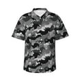 thumbnail image 2 of Xecao Horse Silhouette print Hawaiian shirt - a stylish short-sleeve button-down for men, perfect for casual beach and tropical outings., 2 of 9