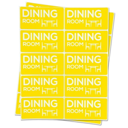 Yellow Dining Rooms OfficeSmartLabels 4