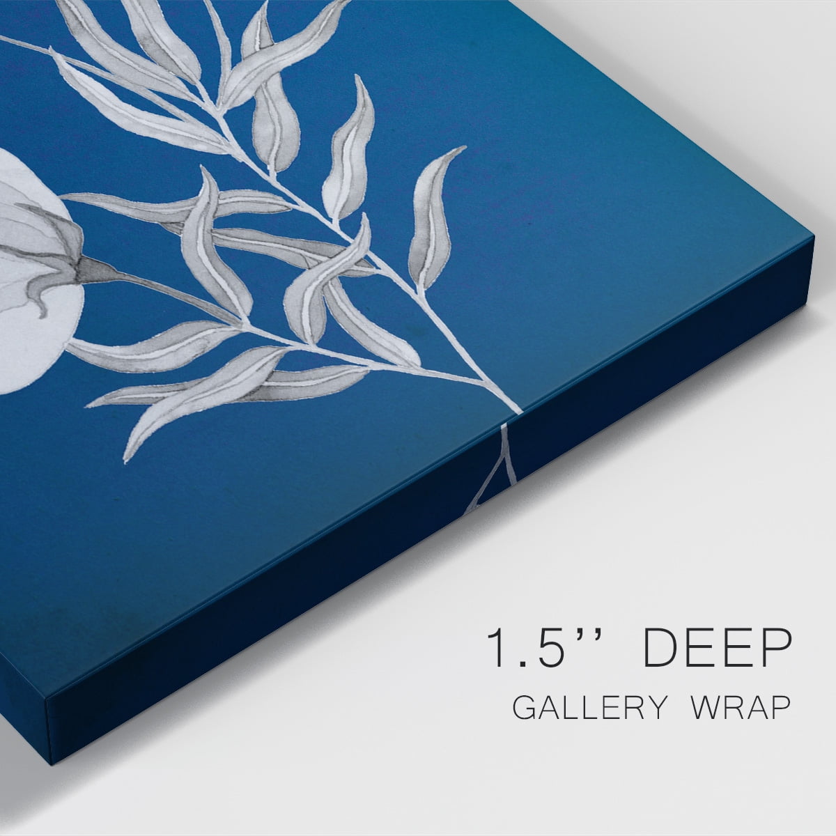 Indigo Sketch I Premium Gallery Wrapped Canvas - Ready to Hang