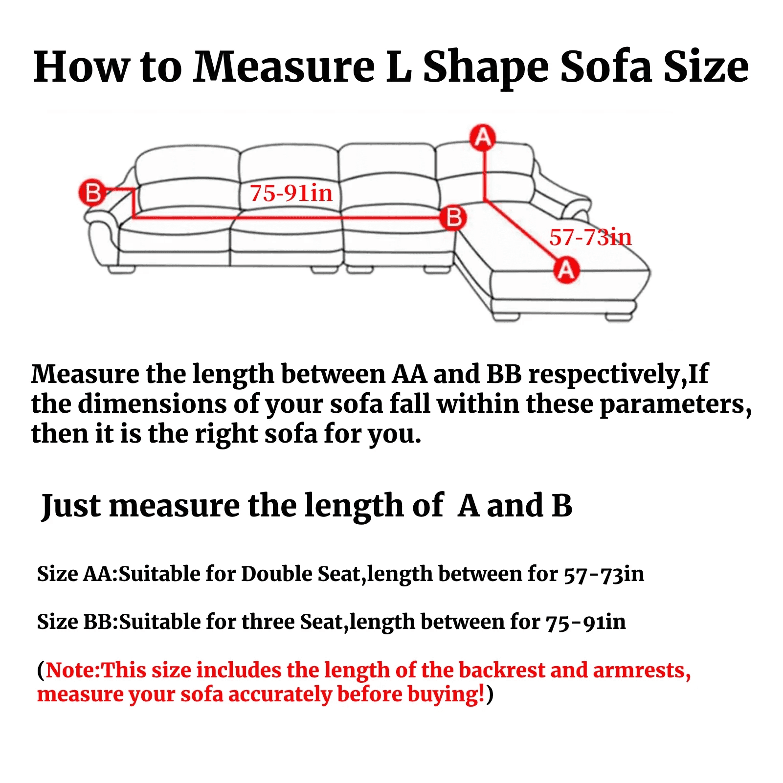 Sofa Covers for L Shape, Polyester Fabric Stretch Slipcovers 3 + 2 seat for Sectional sofa L-shape Couch Grey