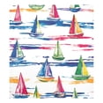 thumbnail image 6 of Yayeee Magnetic Dishwasher Cover for The Front Decoration Home Kitchen Machine Sticker Protector, Hand Drawn Sailboats, 6 of 6