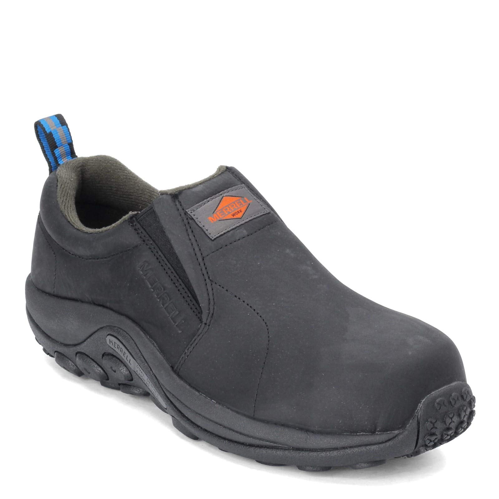 MERRELL WORK Men s Jungle Moc Leather Composite Toe Work Shoe Black J099317 Walmart