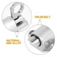 thumbnail image 3 of FUTUREORYY 2Ud Cerradura De Resorte Con Automático Zinc Aleación Para Puertas Gabinetes Plata, 3 of 6