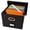 Black, variant on Hanging File Box with Lid & Metal Rails Document Organizer; For Hanging Letter Size Folders, Home & Office, Desktop & Cabinet Storage