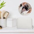 thumbnail image 7 of Unique Bargains Small Portable Travel Cosmetic Bag for Women Zipper PU Leather Makeup Bag Suitable for Lipstick White, 7 of 7