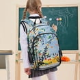 thumbnail image 7 of FORMRS Unisex School Backpack 17" Student Travel Bag with Laptop Compartment, Colorful Leaves, 7 of 7