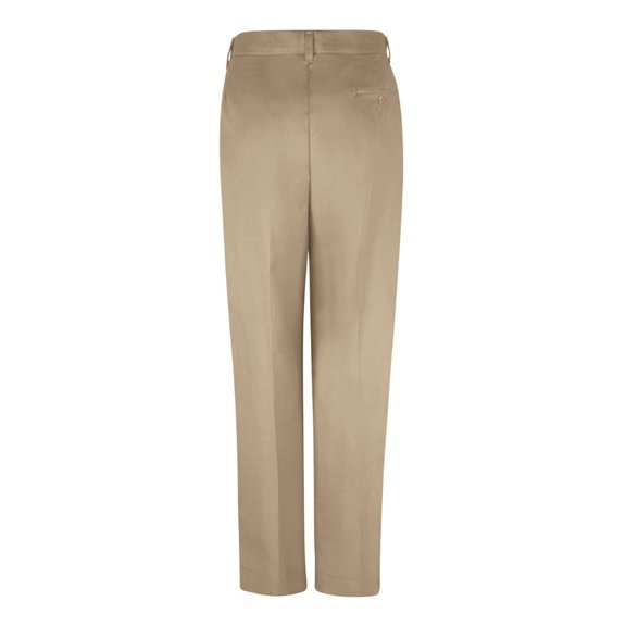 Red Kap Women's Pleated Twill Slacks PT39 Khaki 4