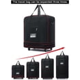 thumbnail image 4 of PULLIMORE Expandable Rolling Travel Bag - 3-Zip Water-Resistant Luggage with 360° Spinner Wheels (15.7-27.6"), 4 of 7