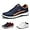 Blue, variant on Men Orthopedic Shoes Lace-Up Sneakers,Extended Width Foot and Heel Comfortable Breathable Anti-Slip Low Top Walking Shoes