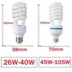 thumbnail image 5 of AC170-240V E27 5W/45W high power spiral tube energy saving lamp Fluorescent light bulb tube Spiral Fluorescent Light Bulb, 5 of 5