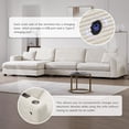 thumbnail image 4 of Tabaray 134" Oversized Cloud Couch Sectional Sofa with USB Ports & Cup Holders, Modern Modular L Shaped Sofa 3 Seater Deep Couches w 50" Wide Chaise for Living Room Apartment Office Corduroy (Beige), 4 of 8