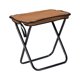 thumbnail image 4 of Taburete de Camping, asiento pequeño, silla plegable, silla plegable para acampar, reposapiés, taburete de campamento, taburete plegable portátil para Marrón, 4 of 8