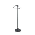 thumbnail image 3 of SunnyPoint Deluxe Free Standing Heavy Weighted Toilet Tissue Paper Roll Holder Stand (Black Nickel), 3 of 4