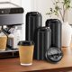 thumbnail image 5 of Tapas para tazas de café SIUQ desechables de plástico, 150 unidades, color negro, 5 of 6