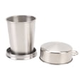 thumbnail image 1 of Tasse de Camping en Acier Inoxydable Tasse Pliante Réutilisable Tasse Portable de Voyage Extérieure Démontable avec Porte-Clés pour Camping Randonnée Voyage, 1 of 7
