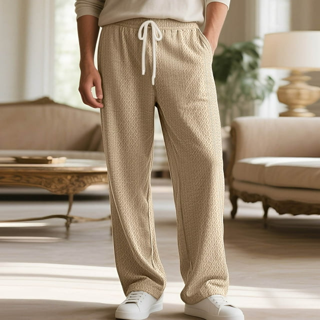 Pantalones de trabajo para hombre, de color liso, informales, con múltiples bolsillos, cremallera y botones, de poliéster