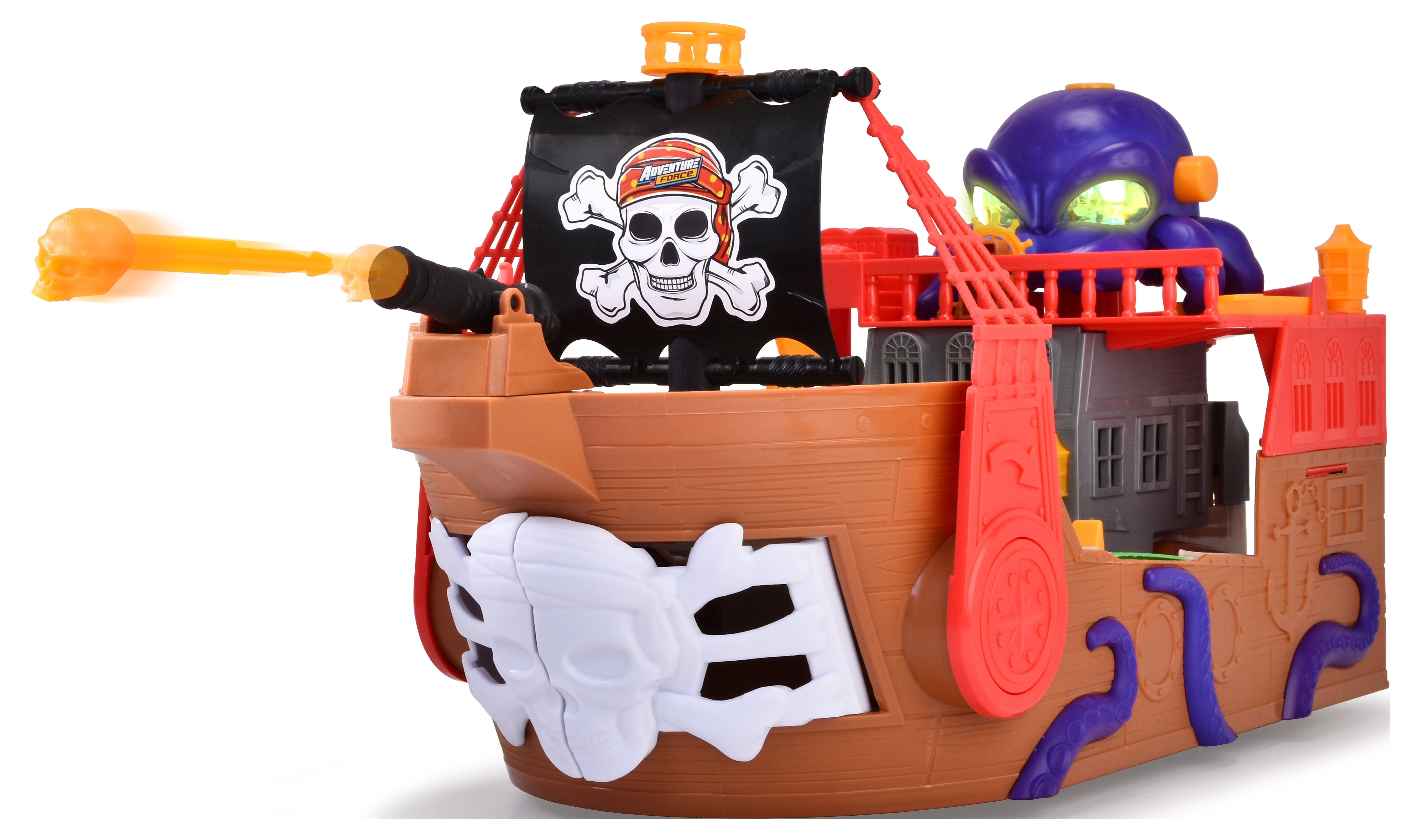  Mozlly Pirate Ship Toy Play Set with Lights and Sound