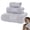 Light Gray, variant on Bxaolu Ultra Soft 3 Pack Cotton Towel Set, Contains a Bath Towels 28x55 inch, a Hand Towels 13x29 inch & a Wash Coths 13x13 inch, Ideal Bathroom Everyday use, Compact & Lightweight - Light Gray