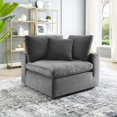 thumbnail image 2 of Accent Chair, Velvet, Grey Gray, Modern Contemporary Urban Design, Living Lounge Room Hotel Lobby Hospitality, 2 of 7