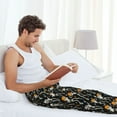 thumbnail image 6 of Picia Dancing Skeleton Party Mens Soft Woven Cotton Elastic Waistband Sleep Pajama Pant Lounge Sleep Pant With Pockets And Drawstring-Small, 6 of 9