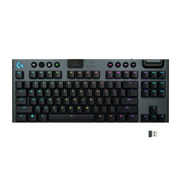 Logitech G Series G915 TKL Tenkeyless LIGHTSPEED Wireless RGB Mechanical  Gaming Keyboard, Black