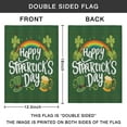 thumbnail image 4 of St. Patrick's Day Garden Flag Irish Holiday Outdoor Flag Shamrock Clovers Lucky Yard Flags 12.5''×18'' Linen Vertical Double Sided House Flag for Home,garden DecorSpring Holiday Decor, 4 of 4