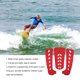 thumbnail image 4 of Advancent Almohadilla de tracción para cubierta de 3 uds., tabla de Surf antideslizante, alfombrilla para pies, almohadillas de agarre de alta Deportes acuáticos Rojo, 4 of 6