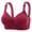 Wine, variant on Tbopshirt Wireless Bras for Women Plus Size,Stretch Push-Up Womens Bras,Woman's Color Comfortable Hollow Out Perspective Bra Underwear No Rims