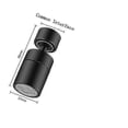 thumbnail image 5 of Faucet aerator 80 degree large angle rotating faucet aerator, kitchen faucet aerator splash-proof spout., 5 of 5