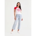thumbnail image 2 of Mickey Mouse Women’s Graphic Baby Tee, Sizes XXS-XXL, 2 of 5