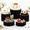 Black-5Pack, variant on Black 5Pack Foldable Cardboard Cake Stands, Tall Display Risers for Desserts, Food, Party Decor