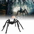 thumbnail image 2 of Hvmvliv Halloween Giant Fake Spider Giant Halloween Hairy Spider Realistic Scary Black Spider Props Decoration For Indoor and Outdoor Decoration (200cm), 2 of 9