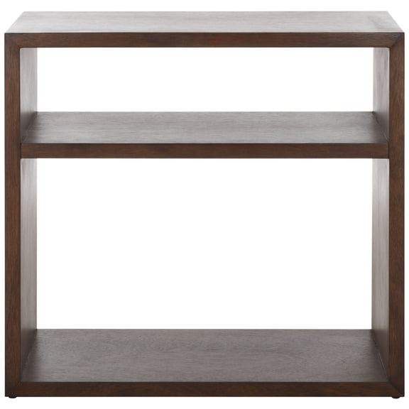 SAFAVIEH Munson Modern 2 Shelf Wood Console Table, Natural
