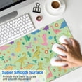 thumbnail image 4 of Long Mouse Pads for Desk,Green Dinosaurs Cacti Pattern Desk Mats on Top Of Desks, Desk Mouse Pad Extra Large with 3mm Non-Slip Base and Stitched Edge for Gaming,Office,Work,Home 31.5"x11.8", 4 of 6