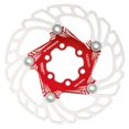 thumbnail image 2 of Strong And Durable 5 Stud Brake Disc, Fine Workmanship Bicycle Floating Brake Disc, For Mountain Bike Cycling Accessory Red, 2 of 8