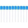 thumbnail image 1 of 100pcs Disposable Sponge Swabs Cleaning Care Clean Sponge Stick in Mouth Teeth Cleaning Sponge (Blue), 1 of 5