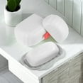 thumbnail image 1 of ZheElen Portable Double Layer Soap Container Reliable Keeping Soap Secure Innovative Plastic Drain Soap Dish, 1 of 6