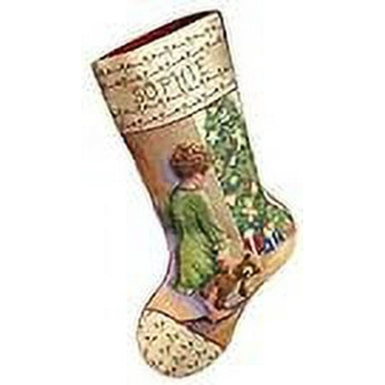 Design Works Counted Cross Stitch Stocking Kit 17 Long-Santa & Sleigh (14  Count), 1 count - Kroger