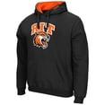 thumbnail image 2 of Men's Colosseum Black Rochester Institute of Technology Tigers Arch & Logo 3.0 Pullover Hoodie, 2 of 3