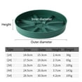 thumbnail image 2 of (Clearance) XIANXIAN Planter Bottom Plant Saucers for Indoors Outdoors Plastic Plant Water Catcher Trays No Holes Round Flower Pot Drip Trays, Heavy Duty Plant Pot Saucers Water Drainage Trays, 2 of 3