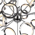 thumbnail image 4 of CWI Lighting Colette 3Contemporary Metal LED Chandelier in Chrome, 4 of 6