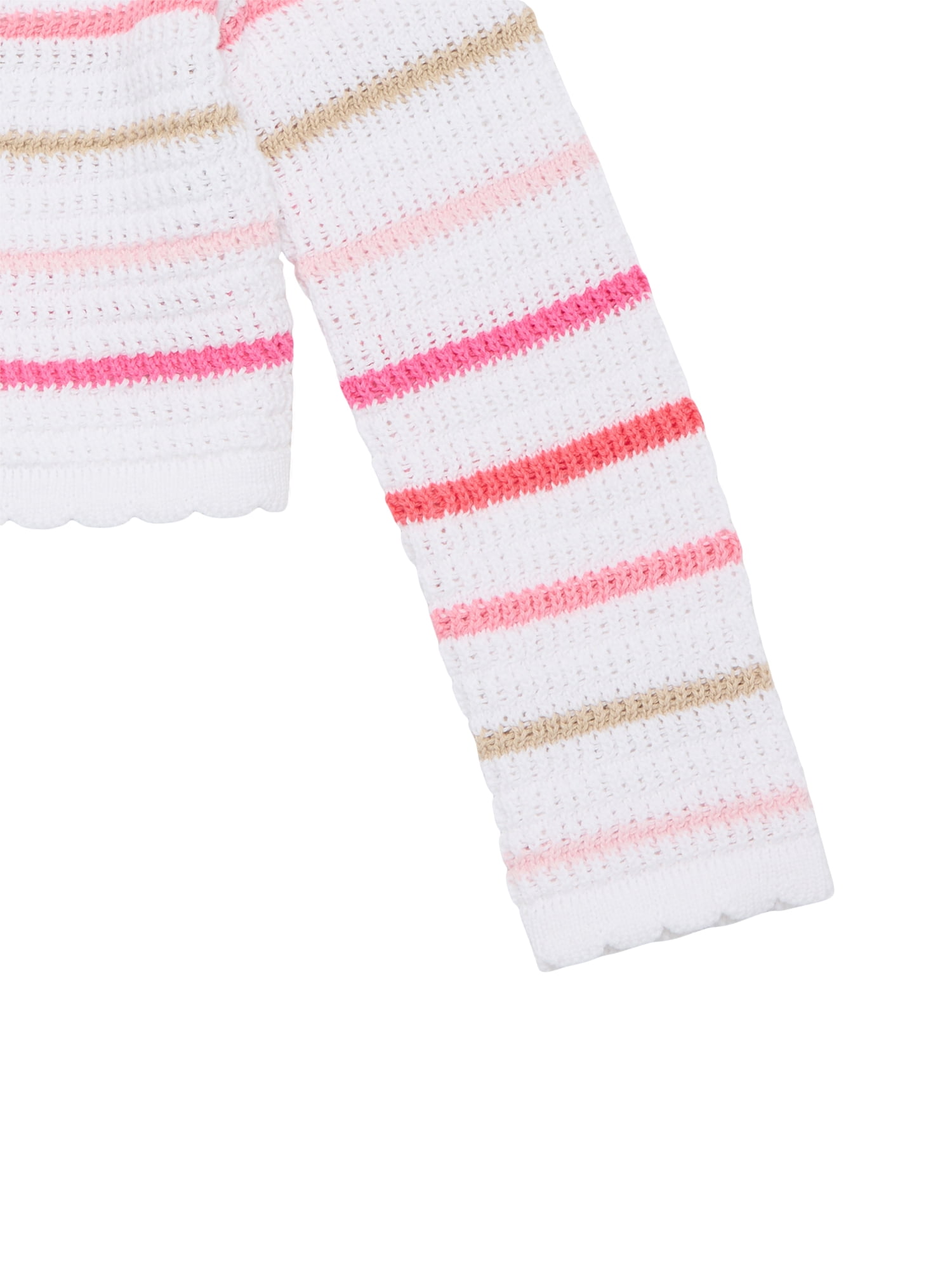 Wonder Nation Toddler Girls Crewneck Cardigan with Long Sleeves, Sizes 12M-3T