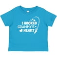 thumbnail image 3 of Inktastic I Hooked Grammy's Heart with Fishing Rod Boys or Girls Baby T-Shirt, 3 of 5