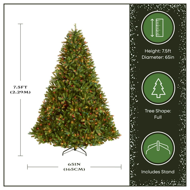 National Tree Company 7.5ft Pre-Lit Jersey Fraser Fir Artificial