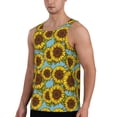 thumbnail image 2 of Easygdp Sunflowers Men's Tank Top, Sleeveless Muscle T Shirts, Breathable, Quick-Dry, Loose for Gym, Running, Fitness - XX-Large, 2 of 9